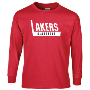 G240 Gildan Ultra Cotton Long Sleeve T-Shirt - Red